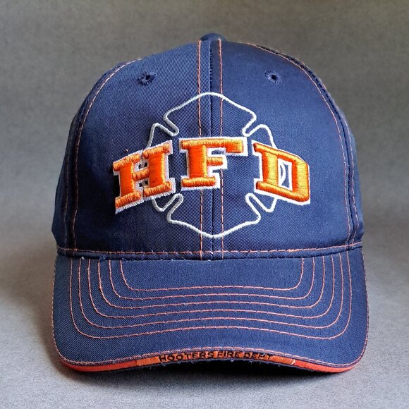 Hooters Fire Dept Evansville Indiana USED Hat (Velcroback, HFD, Restaurant) - Picture 1 of 9